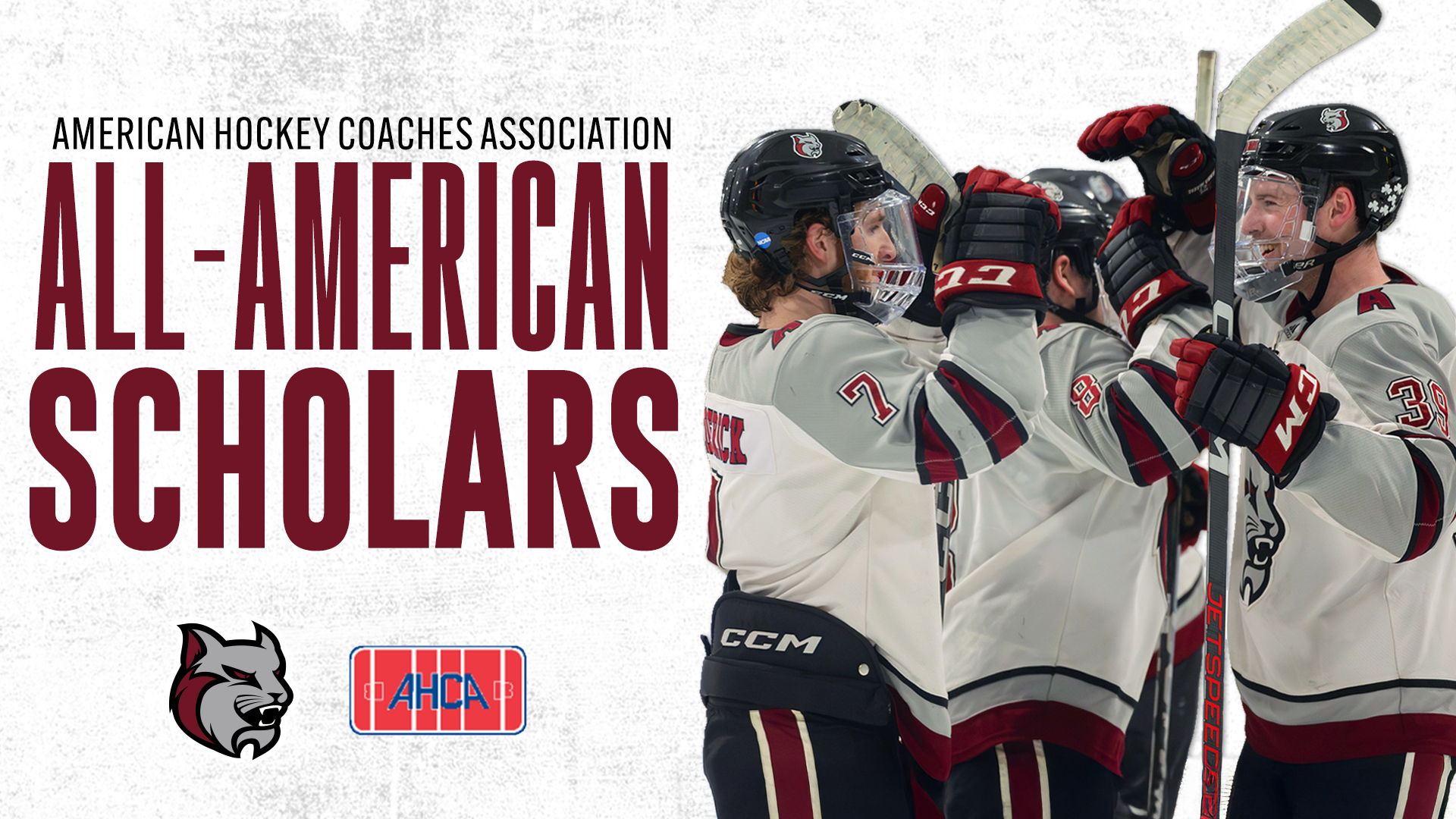 5 Men's Ice Hockey Players Named AHCA All-American Scholars.