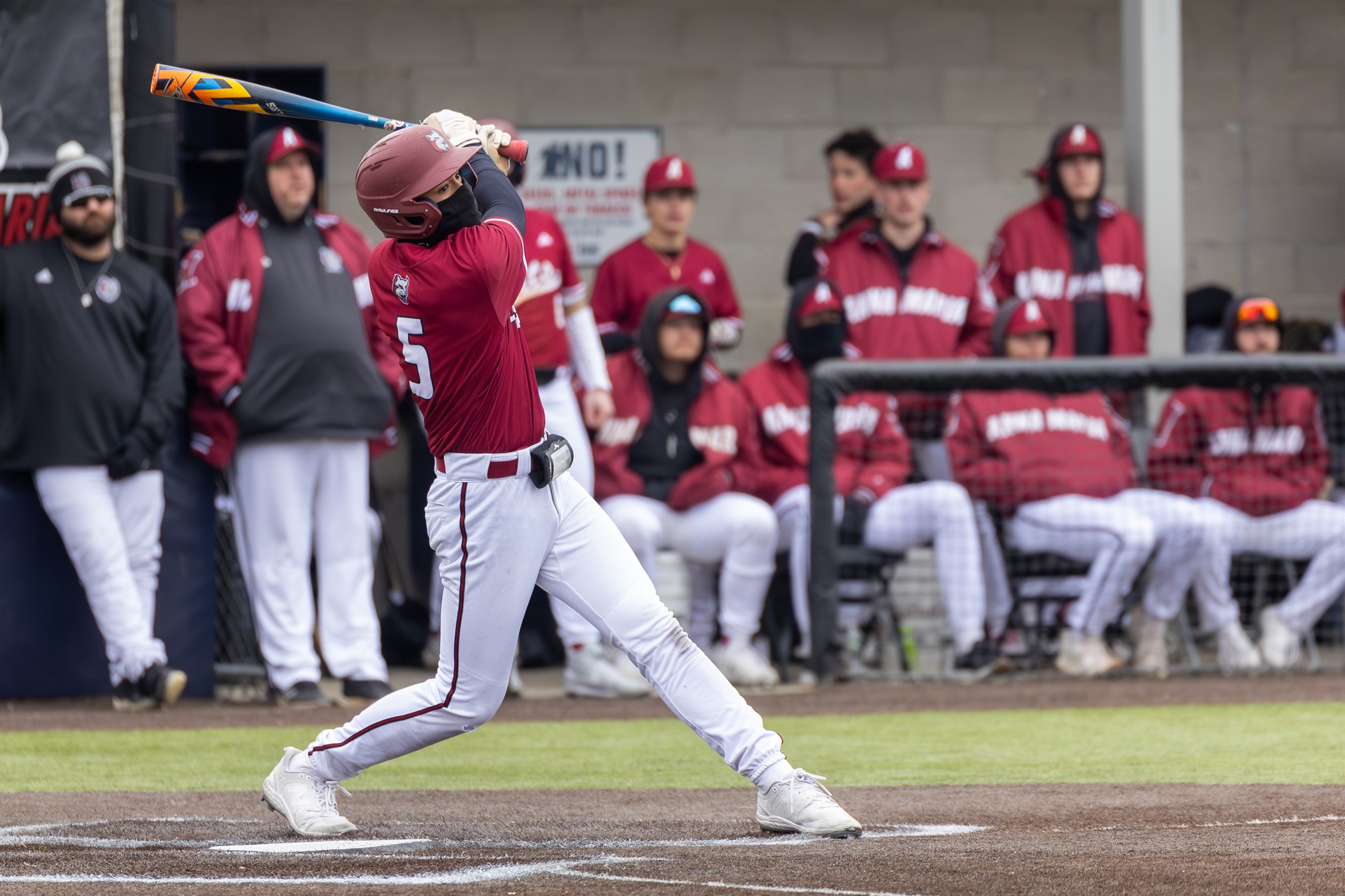 Baseball Fights For Split Against Lasers