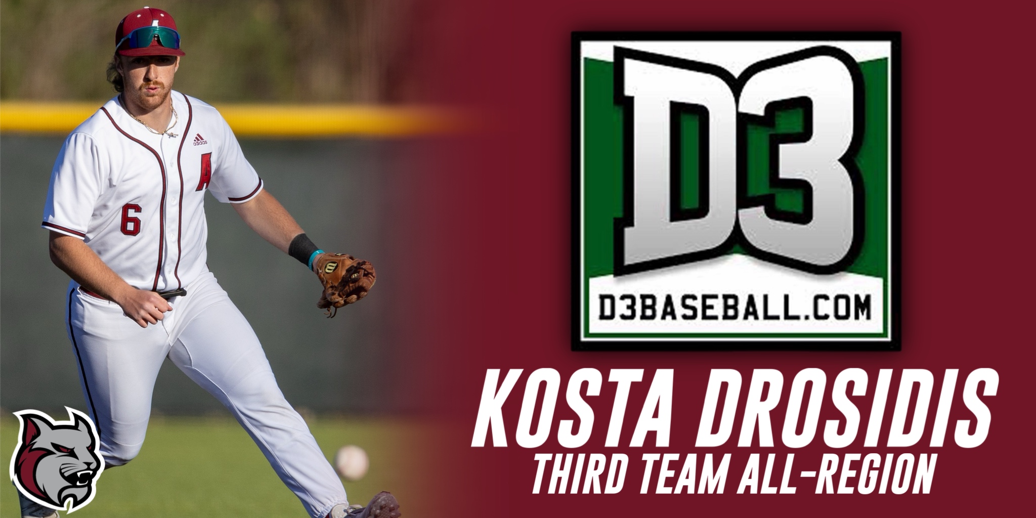 Drosidis Named To D3Baseball.com Third Team All-Region