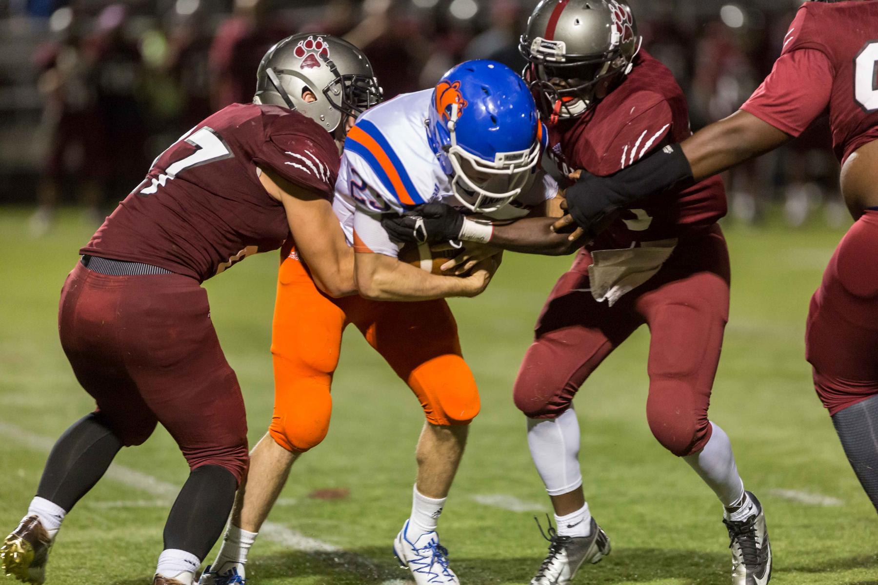 Spartans Outlast AMCATS, 23-13, in Football