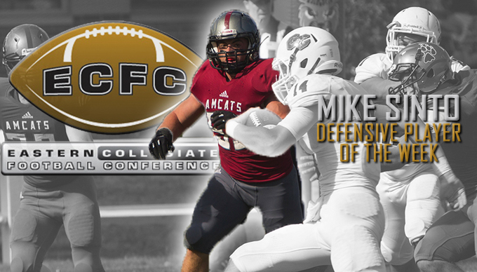 Sinto Named ECFC Defensive Player of the Week