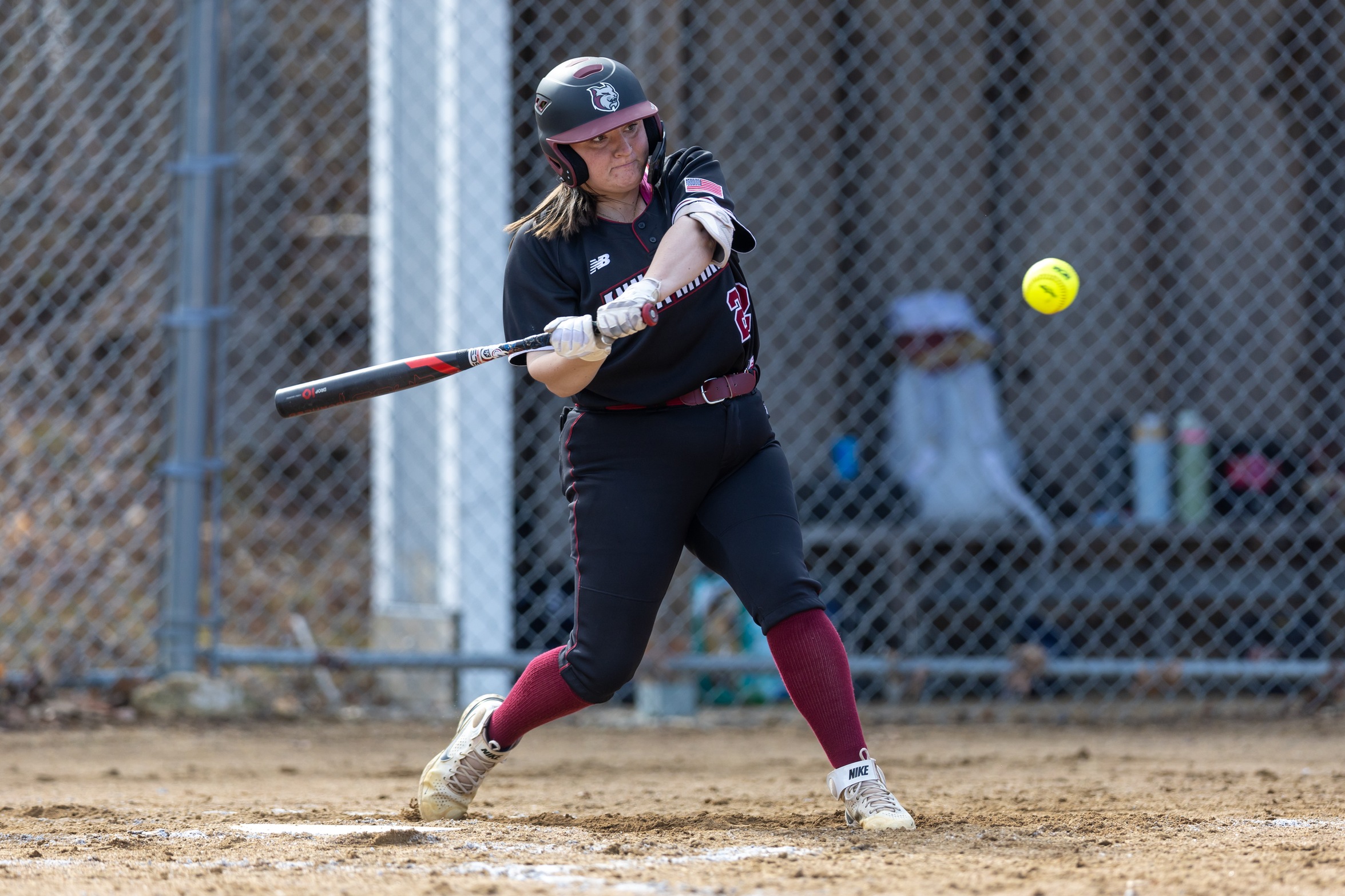 SOFTBALL SPLITS WITH LASERS ON THE ROAD