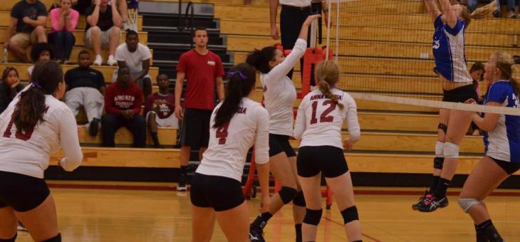 Blue Jays Tip AMCATS in Women's Volleyball