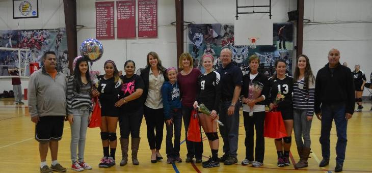 Lady AMCATS Sweep on Senior Night, Set School Record