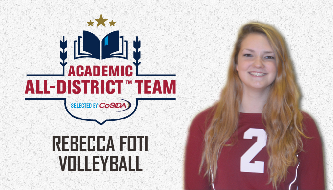 Foti Earns CoSIDA Academic All-District Honors